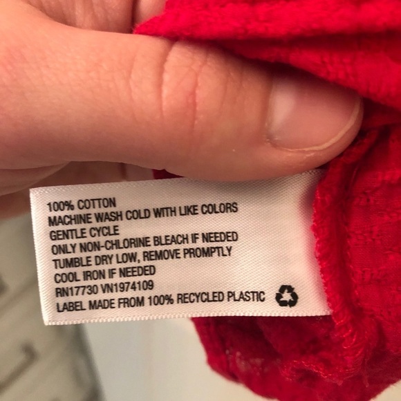 2/$15 Universal Thread - Red Front Tie Top - Picture 7 of 7